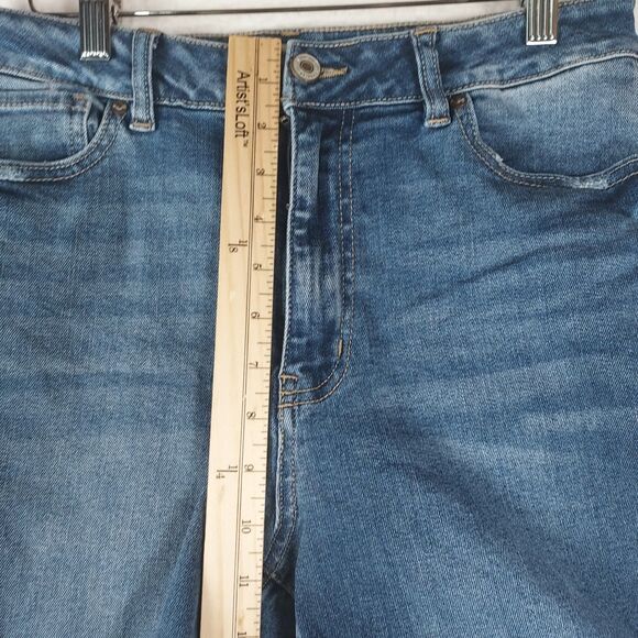 KanCan Women’s Jeans 9/28 Blue High Rise Skinny Raw Hem Ankle Slit KC7140M - Picture 6 of 11